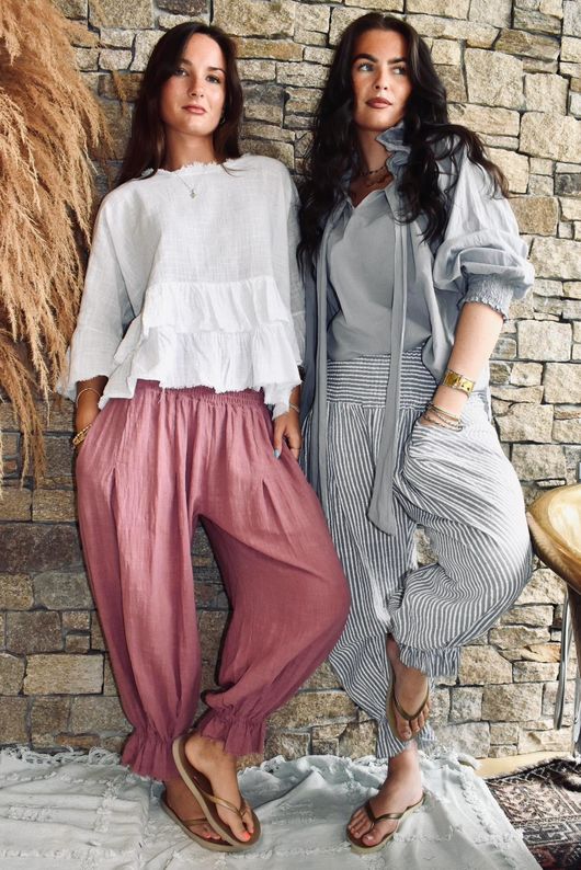 Sundaze Cheesecloth Bloomer Pant Indian Pink